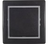 2-клавишный выключатель Aling-conel PRESTIGE с индикацией 10AX 250V графит-серый-графит арт. 626.212