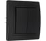 Выключатель Aling-conel PRESTIGE набор 2 шт. 2-клавишный 10AX 250V чёрный soft touch арт. 606.E1E1 Н2 4