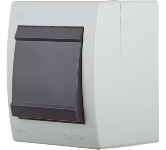 Выключатель Aling-conel POWER набор 3 шт. 1-клавишный однополюсный накладной IP44 10AX 250V серый-графитовый арт. 251.1A Н3