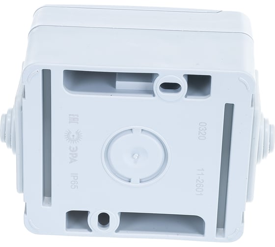 Розетка ЭРА 11260103 2PE IP65, 16A, 250В, ОУ, серый Б0035988