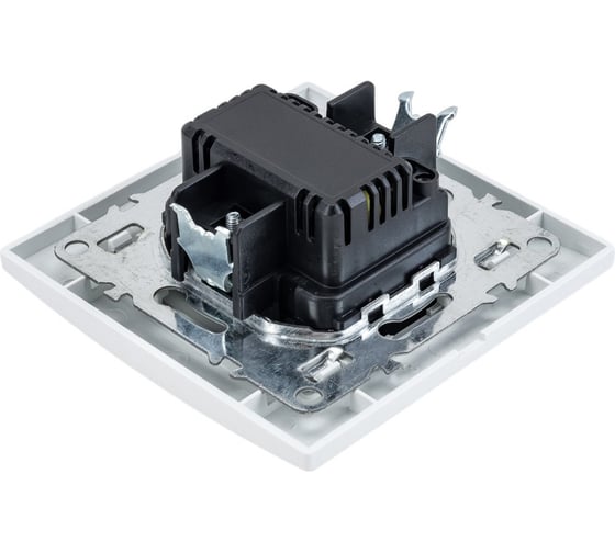 Розетка EKF USB Минск 2-местная, СП 2, 1А, белая ERR-2USB-100