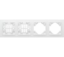 Горизонтальная рамка EKF Минск 4-местная белая Basic SQERM-G-304-10