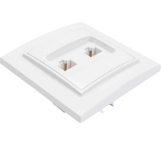 Розетка EKF Минск RJ-45+Phone СП белая  ERK00-135-10