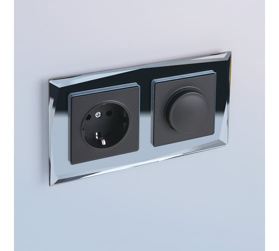 Рамка Werkel W0021220 на 2 поста зеркальный a051015