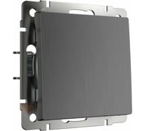 Одноклавишный выключатель WERKEL проходной, графит, рифленый W1112004 a050751