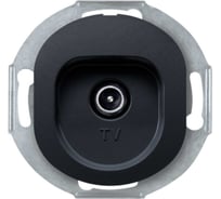Розетка Aling-conel EON TV оконечная для индивидуальных систем, механизм чёрная soft touch арт. E612I.E1