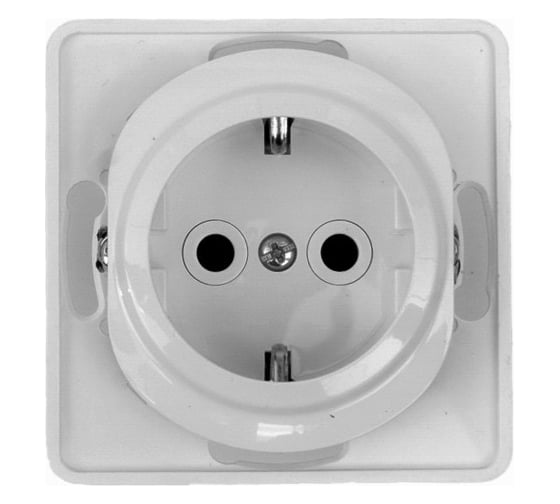 Розетка Aling-conel EON с заземлением, механизм 16A 250V белая арт. E630.0