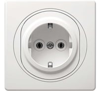 Розетка Aling-conel EON с заземлением 16A 250V белая арт. E630.00