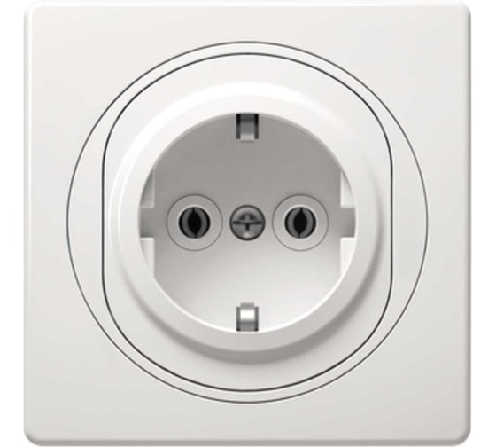 Розетка Aling-conel EON с заземлением 16A 250V белая арт. E630.00