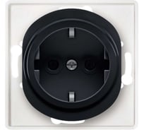Розетка Aling-conel EON с заземлением, механизм 16A 250V чёрная soft touch арт. E630.E1