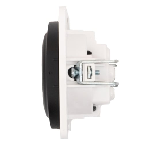 Розетка Aling-conel EON с заземлением, механизм 16A 250V чёрная soft touch арт. E630.E1