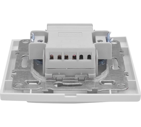 1-клавишный выключатель EKF Минск СП, 10А, белый Basic ERV10-021-10