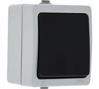Кнопочный выключатель EKF Венеция 10А IP54 серый SQEVV10-045-30-54