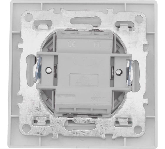 Двухклавишный выключатель с индикатором EKF Минск СП, 10А, белый Basic ERV10-123-10