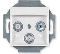 Розетка Aling-conel PRESTIGE TV/FM/SAT оконечная, механизм белая арт. 6012S.0