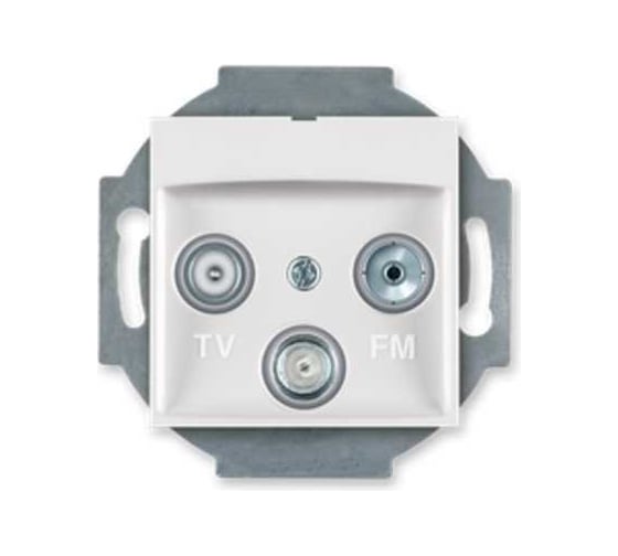 Розетка Aling-conel PRESTIGE TV/FM/SAT оконечная, механизм белая арт. 6012S.0 1