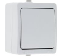 1-клавишный выключатель EKF Венеция 10А IP54 белый SQEVV10-021-10-54