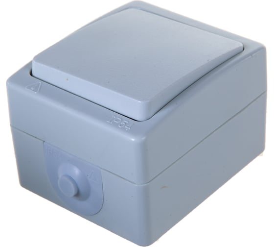 1-клавишный выключатель EKF Венеция 10А IP54 белый SQEVV10-021-10-54