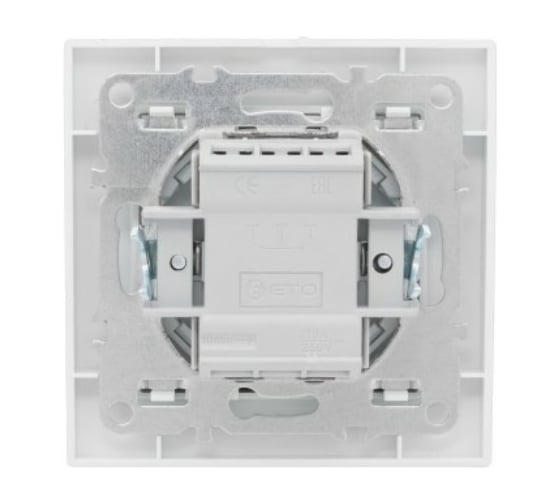 3-клавишный выключатель EKF Минск СП,10А, белый Basic ERV10-024-10