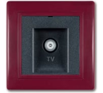 Розетка Aling-conel PRESTIGE TV оконечная для индивидуальных систем бордо-бордо-графит арт. 612I.332