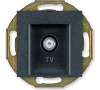 Розетка Aling-conel PRESTIGE TV оконечная для индивидуальных систем, механизм графитовая арт. 6012I.2