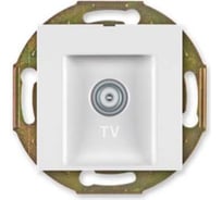 Розетка Aling-conel PRESTIGE TV оконечная для индивидуальных систем, механизм белая арт. 6012I.0