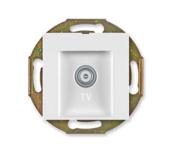 Розетка Aling-conel PRESTIGE TV оконечная для индивидуальных систем, механизм белая арт. 6012I.0