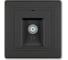 Розетка Aling-conel PRESTIGE TV оконечная для индивидуальных систем чёрная soft touch арт. 612I.E1E1 1