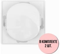 Выключатель Aling-conel EON /набор 2 шт./ 1-клавишный однополюсный с узкой кнопкой МЕХАНИЗМ 10AX 250V белый /арт. / E605U.0 Н2