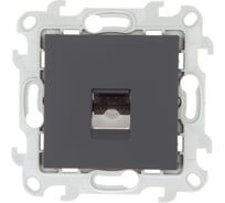 Телефонная розетка Simon RJ11, графит 2410480-038
