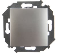 Одноклавишный проходной выключатель Simon 16А 250В, винтовой зажим, алюминий 1591201-033