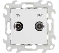 Розетка TV-SAT Simon одиночная, бел 2410487-030