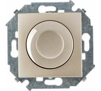 Поворотно-нажимной регулятор напряжения Simon 500Вт, 230В, винтовой зажим, шампань 1591311-034