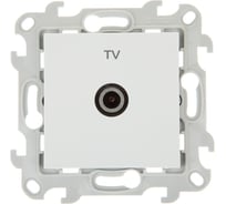ТВ розетка Simon проходная, бел 2410475-030