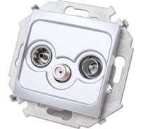 Розетка R-TV-SAT Simon одиночная, винтовой зажим, алюминий 1591466-033