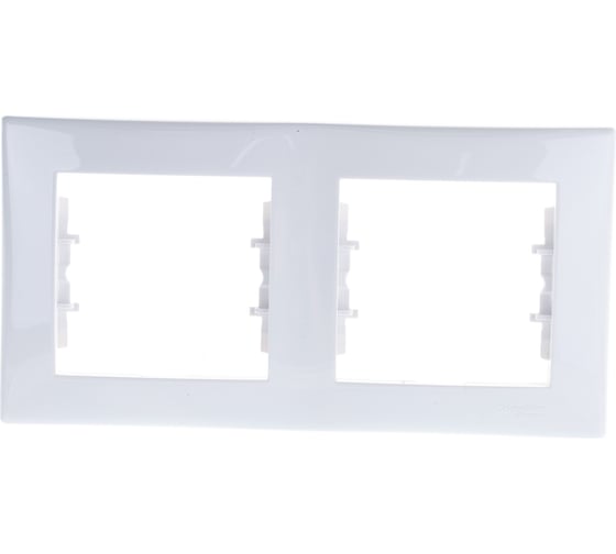 Рамка Systeme Electric 2-местный Sedna горизонтальная, белая SchE SDN5800321 1