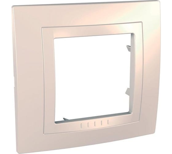 Рамка Systeme Electric 1-местная UNICA бежевая SchE MGU2.002.25 1