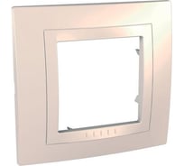 Рамка Systeme Electric 1-местная UNICA моноблок, бежевая SchE MGU2.002.25M