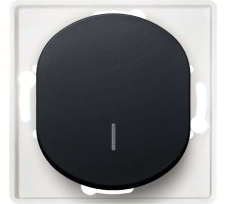 1-клавишный выключатель Aling-conel EON с индикацией МЕХАНИЗМ 10AX 250V чёрный soft touch /арт. / E625.E1