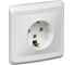Розетка 1-м Systeme Electric (Schneider Electric) Этюд, 16 А, с заземлением, защитные шторки, белый, арт. PC16-004B 1