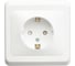 Розетка 1-м Systeme Electric (Schneider Electric) Этюд, 16 А, с заземлением, защитные шторки, белый, арт. PC16-004B 2