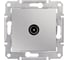 Механизм розетки TV Systeme Electric 1-м Sedna оконечная, алюминиевая SchE SDN3201660 1