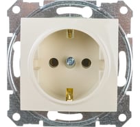 Механизм розетки Systeme Electric 1-м Sedna с заземлением, без защитных шторок, бежевый SchE SDN3000547