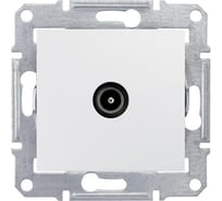 Механизм розетки TV Systeme Electric 1-м Sedna проходная, белая SchE SDN3201821