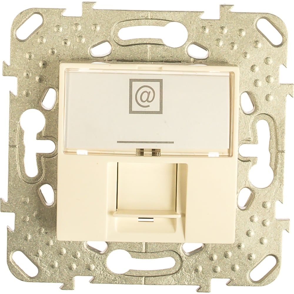 Механизм компьютерной розетки Schneider Electric 1-м RJ45 UNICA бежевая ...