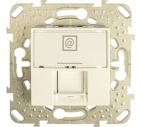 Механизм компьютерной розетки Systeme Electric 1-м RJ45 UNICA бел. SchE MGU5.421.18ZD