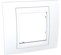 Рамка Systeme Electric 1-местная UNICA Хамелеон белая SchE MGU6.002.18