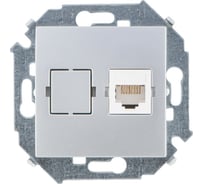 Компьютерная розетка Simon RJ45 кат.5е, Systimax, алюминий 1591598-033