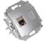 Компьютерная розетка Simon RJ45 кат.6а АМР, FTP, алюминий 1591563-033 2