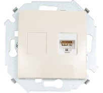 Компьютерная розетка Simon RJ45 кат.5e AMP, слоновая кость 1591551-031